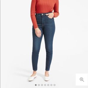 Everlane High-Rise Skinny Dark Wash Ankle Fit